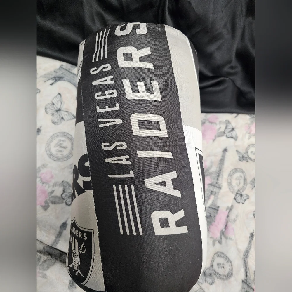 NFL Raiders Team Comforter Set - Black and Gray